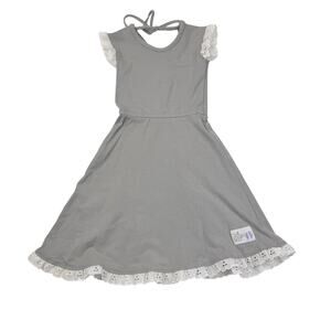 Well Dressed Wolf Day in May Soft Gray Maxi Dress